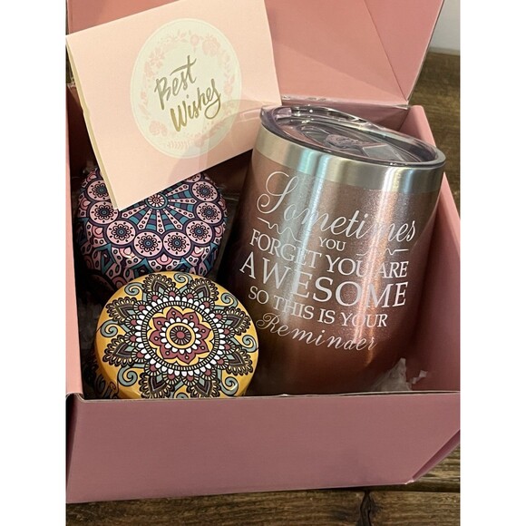 Women’s Gift Set Tumbler With 4 Candles Mother’s Day,Birthday Or Any Occasion - Picture 1 of 9